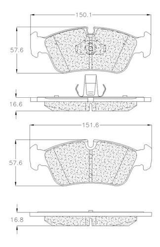 Balata Grc Delantera Bmw 318ti 1999 Foto 2