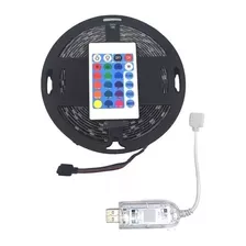 Tira De Luz Led 5050 Multicolor 5 Metros Control + Adaptador