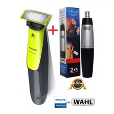 Barbeador Philips Oneblade One Blade + Aparador Wahl Nasal