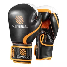 Guantes De Boxeo Sanabul 8 Oz Negro/naranja