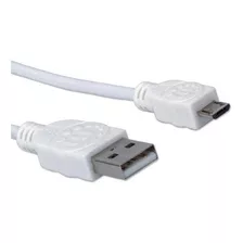 Cable Para Dispositivos Usb Micro-b 1,8m - Manhattan 324069 Color Blanco