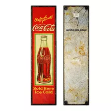 #24 - Cartel Decorativo Vintage - Coca Cola Retro No Chapa