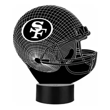 Lámpara 3d Casco San Francisco Futbol Americano Art12659