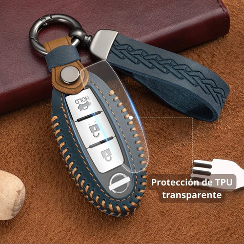 Funda Piel Llave Nissan Versa Sentra Altima Maxima Kicks Foto 4