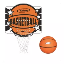 Kit Tabela De Basquete Infantil + Bola De Basquete Laranja