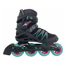 Patines En Línea Hook Fresh Rosa Con Azul Ruedas 90mm Abec-7