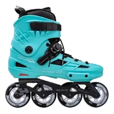 Patins Hd Inline New Skull Verde 80mm + Brinde 