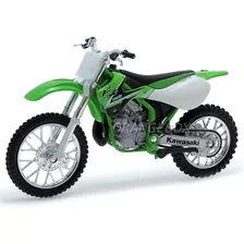 Moto De Colección Kawasaki Kx 250 Welly Escala 1 /18