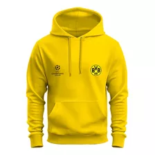 Moletom De Time Borussia Dortmund Estampado Blusa Canguru