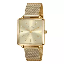 Relogio Mondaine Feminino Quadrado 99487lpmvde1 Dourado