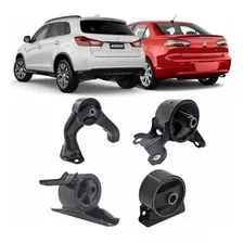 Kit 4 Calço Coxim Motor Mitsubishi Lancer Asx 2011 A 2017