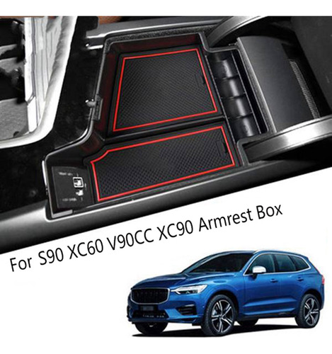 Caja De Almacenamiento De Reposabrazos Para Volvo S90 Xc60 V Foto 3