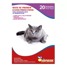 Papel Foto Premium Rc Luster A4/260g/20 Hojas