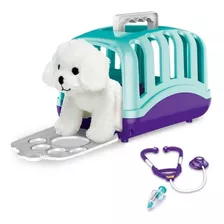 Maleta De Transporte Cachorro Branco Pet Care - Fun F0056-9