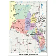 Mapa Provincia De Catamarca Lona 65cm X 90cm Politico