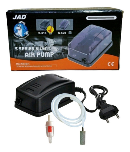 Compressor De Ar completo 4l/m Jad S-510  Para Aquários