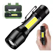 Kit 5 Lanternas Mini Led Cree Police Tatica Recarregável 