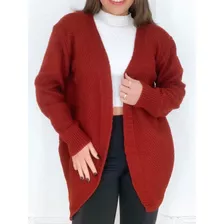 Casaco Kimono Blusa De Frio Femi Tricot Cardigã Inverno Moda