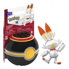 Pokemon Scorbunny Pokebola Mega Construx - Mattel Hkt11