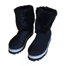 Pantubotas De Gamuza Y Peluche. Mujer. Como Nuevos. T/38