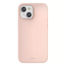 Carcasa De Silicona Rosa Para iPhone 13 - Marca Uniq - Modelo Lino