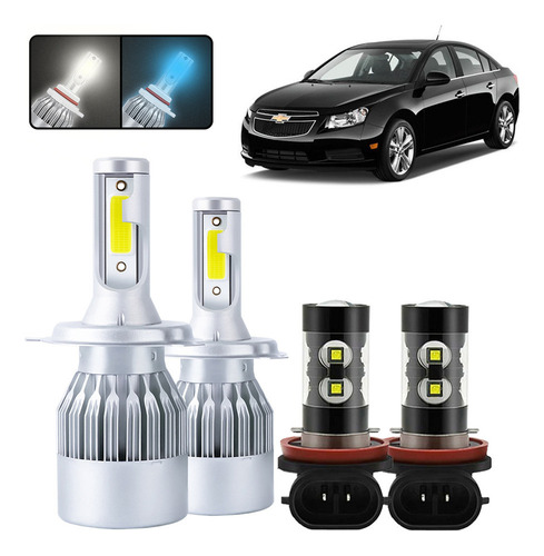 Kit De Focos Led H13 H11 Para Chevrolet Cruze 2011-2015