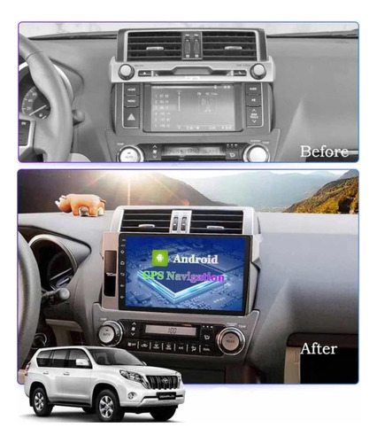 Radio Android Carplay 2+32 Toyota Prado Tx 2014-2018 Foto 2