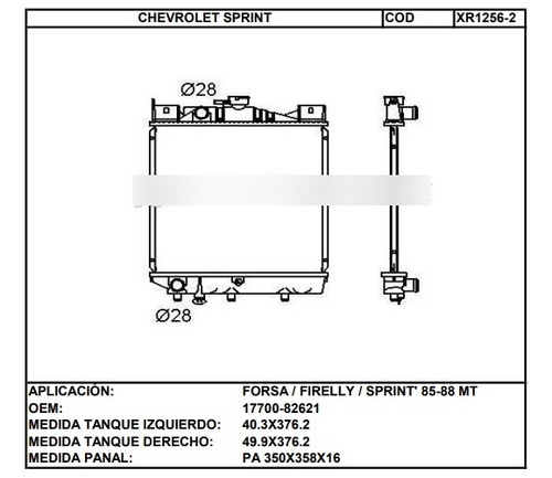 Tanque Plstico Inferior Chevrolet Sprint Foto 2