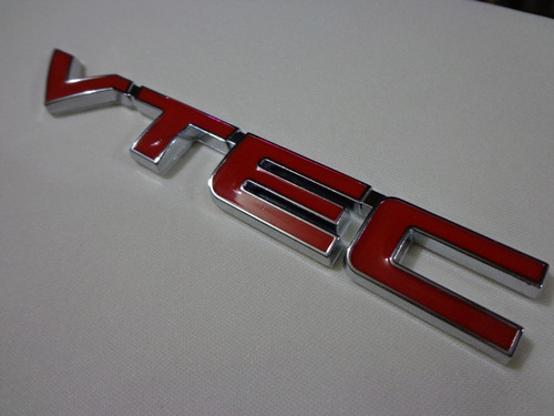 Emblema D Metal Vtec Honda Sohc Dohc Jdm Universal Vtec Rojo Foto 5