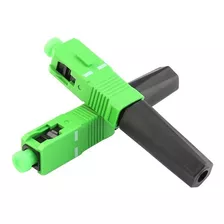 Conector Fast Rápido Fibra Óptica Verde Sc/apc 100 Unid + 1