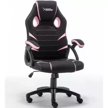 Silla Gamer Starter Xsst050p - Gamer, Negro/rosa /vc