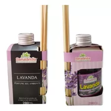 2 Aromatizador Ambiente De Lavanda Difusor 280ml - Envio Já