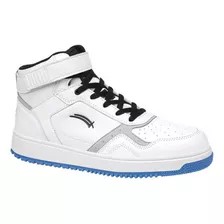 Tenis Bota Karosso R106 Blanco Con Azul Para Hombre