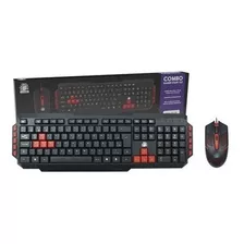 Teclado Com Mouse Gamer Start 2.0 Preto Com Vermelho - 4605