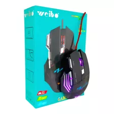 Mouse Para Jogo Weibo X7 Pro Preto