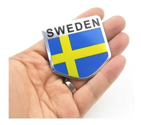 Emblema Suecia Sweden Para Volvo Vw Nissan Saab Scania Sport Foto 2