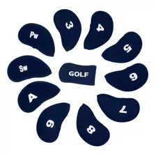 Cubiertas Para La Funda De Hierro Para El Club De Golf Azul