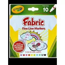 Crayola P Tecido Fine Line Markers 10 Cores Pronta Entrega! 