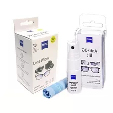 Kit Zeiss Antifog E Lens Wipes Zeiss C/ 90 Lenços Umedecidos