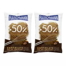 Chocolate Em Pó Fleischmann Gran Finale 2 Pacotes 1kg Cada