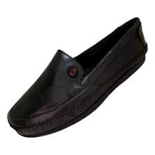 Sapatilha Mocassim Slip Verão Masculino De Couro Confortável