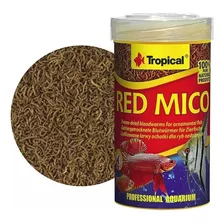 Alimento Peces Larvas De Mosquito Tropical Red Mico 100 Ml