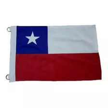 Bandera Chilena 100 X 150 Cm Tela Bordada Reforzada