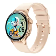 Smartwatch Iwo Amoled S58 2024 45mm Caixa 45mm De Liga De Zinco Gold Rose, Pulseira Gold Rose E O Arco Gold Rose De Dlc Smartwatch