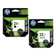 Kit Cartuchos Originais Hp 21 Xl Preto E 22 Xl Color P F4180