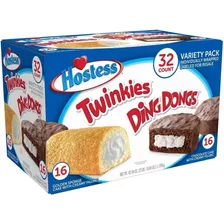 Hostess Twinkies Y Ding-dong 32pzs Vainilla Y Chocolate