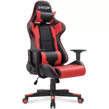 Silla Gamer Escritorio Homall Roja Ergonómica Reclinable 