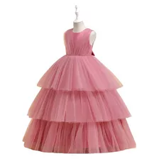 Vestido De Princesa Para Fiesta Cumpleaños De Niña Elegantes