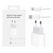 Kit Cargador Adaptador Carga Rapida Para iPhone 20w Cable 