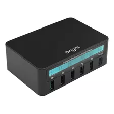 Carregador De Mesa Smart 40w 8a Cg001 Bright Cor Preto